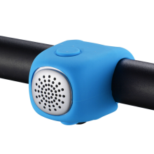 Loud Bike Horn, Durable Silicone Cover Electric Bike Horn with IPX4 Waterproof Protection for Safe Commuting, Easy to Mount Mini Size Cycling Accessor