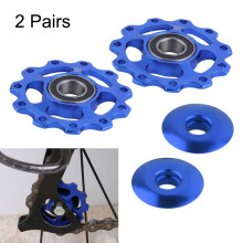 Cnc Machined Pulley Wheel For Mountain Bike, Aluminum Alloy Rear Derailleur Bearing Pulley For Mtb And Road Bikes, Smooth Riding Low Noisy Support 7/8