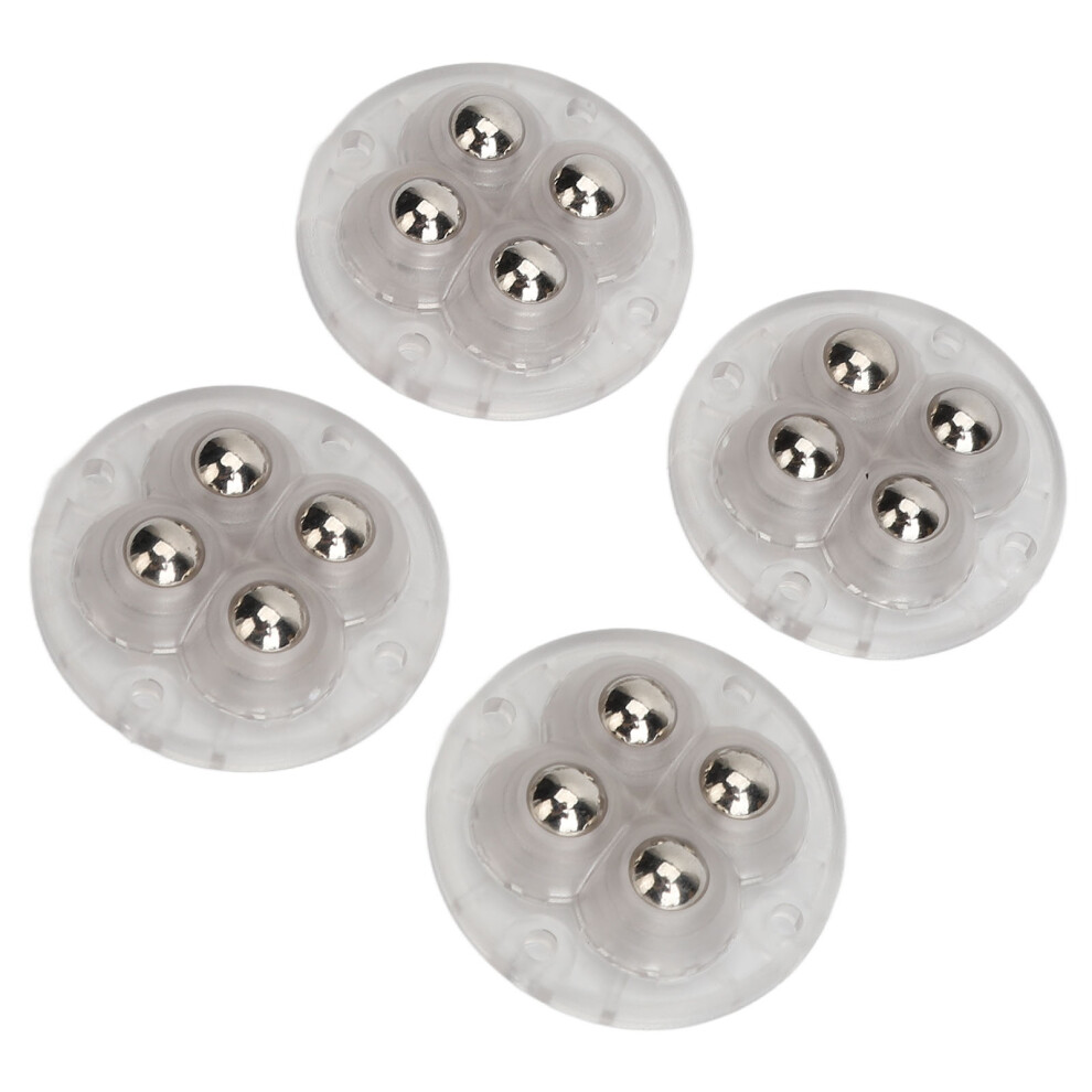 Furniture Mini Rollers, Silent Casters With 360 Degree Rotation For Smooth Operation, Stainless Steel Adhesive Furniture Universal Wheel For Heavy 9433291066195
