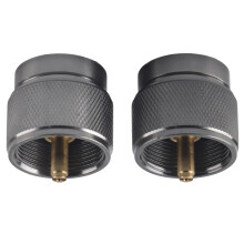 Adaptateur propane/butane pour la cuisine en extérieur, adaptateur pour réchaud de camping avec valve EN417Lindal, conception compacte et portable,