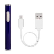Sähkökaarisytytin, mini kannettava, tuulenpitävä, ladattava, liekitön, USB-lataava plasmasytytin, jossa akun merkkivalo,