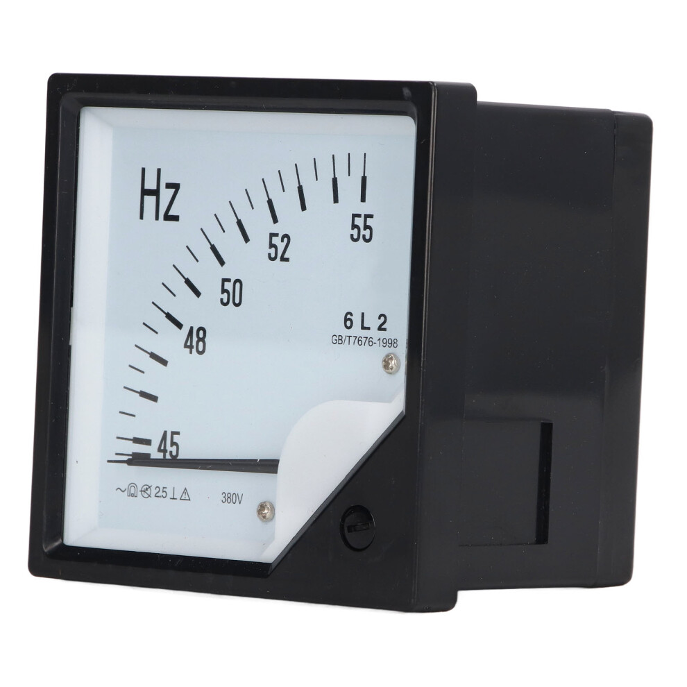 High Accuracy 380V Ac Frequency Detector 45-55Hz Pointer Type Square Panel 7641372919489