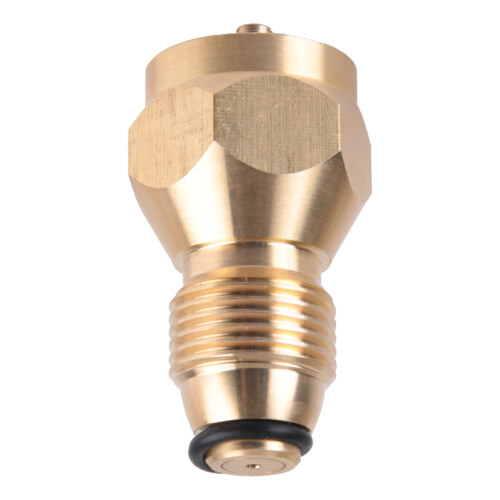 Propane Refill Adapter for Pressure Balancing Capability Universal Usage, Solid Brass Precise Threads Good for Emergency Easy Installation 1