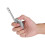 Metal Body Refillable Butane Lighter with Adjustable Flame, Compact 8cm 8