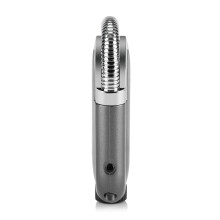 Metal Body Refillable Butane Lighter with Adjustable Flame, Compact 8cm