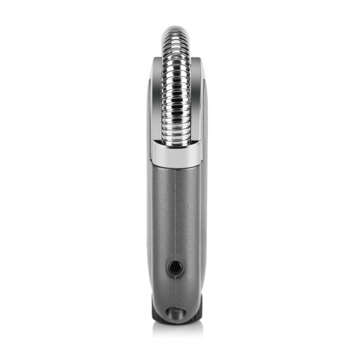 Metal Body Refillable Butane Lighter with Adjustable Flame, Compact 8cm