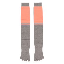 Yoga sokken met vijf teensegmenten, zweetabsorberende, antislip rubberen deeltjes en een zeer elastische boord voor warmte in de herfst en winter.