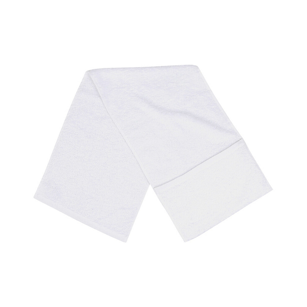 Photos - Yoga  Towel City Luxury Pocket Gym Towel(One Size, White)