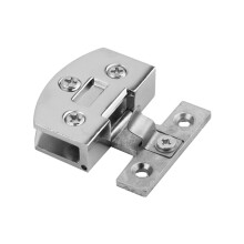 Glass Door Hinge Non-porous Bathroom Gate Clamp-Chrome Medium
