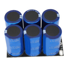 16V 83F Aluminum Electrolytic Capacitor Module, 6Pcs 500F 2.7V