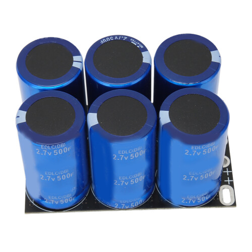 16V 83F Aluminum Electrolytic Capacitor Module, 6Pcs 500F 2.7V