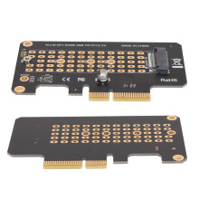 PH41-X4-A Tarjeta riser M.2-PCIe 3.0 negra de altura completa