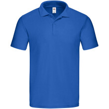 (L, Royal Blue) Fruit of the Loom Mens Original Pique Polo Shirt