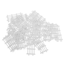 150Stk Weißer Mini Gartenzaun Kunststoff Für Deko Und Spiel