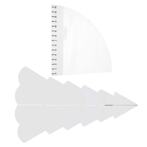 Durable Acrylic Christmas Tree Template Set for Creative Sewing Projects 2