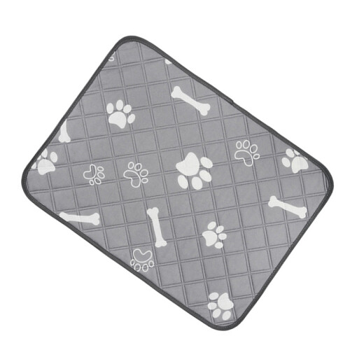 Washable Dog Pee Pads Bone Pattern 100x90cm Waterproof Reusable
