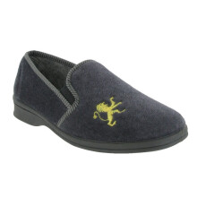 (13 UK, Grey) Mirak Warminster/Frank Slip-On Slipper / Mens Slippers / Classic Slippers