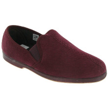 (13 UK, Wine) GBS Exeter Mens Twin Gusset Slipper / Mens Slippers