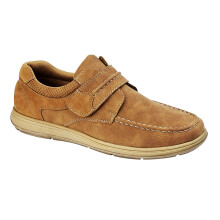 (13 UK, Tan) Scimitar Mens Touch Fastening Casual Shoe