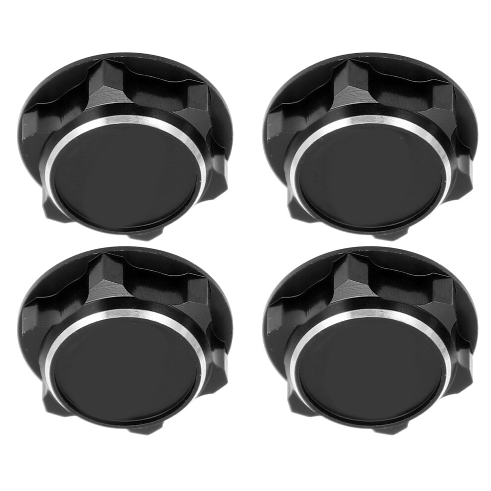 Lightweight Aluminum Alloy Hex Wheel Nuts 17Mm For 1/8 Rc Car Black 9481377509616