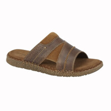 (11 UK, Brown) Roamers Mens Suede Sandals