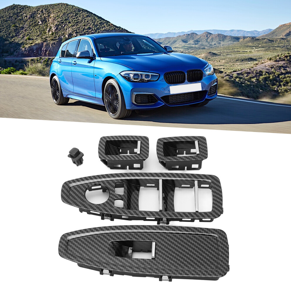 Car Switch Panel Cover For 1/3/4 Series F20 F30 F31 2012-2019 Carbon Fiber 8701377024409
