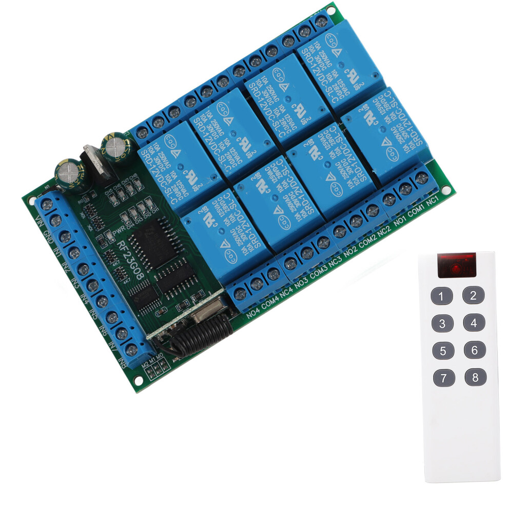 Remote Control Module 8 Channels 433.92Mhz 100M Fixed Encoding 5071372929133