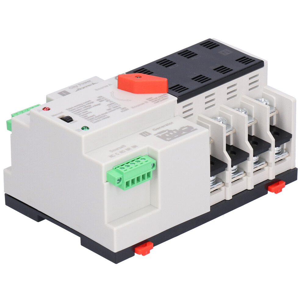 Dual Power Changeover Switch Backup Power Supply Seamless Power Transition Continuous Operation Flame Retardant Material Industrial Grade Silver 9499224706736