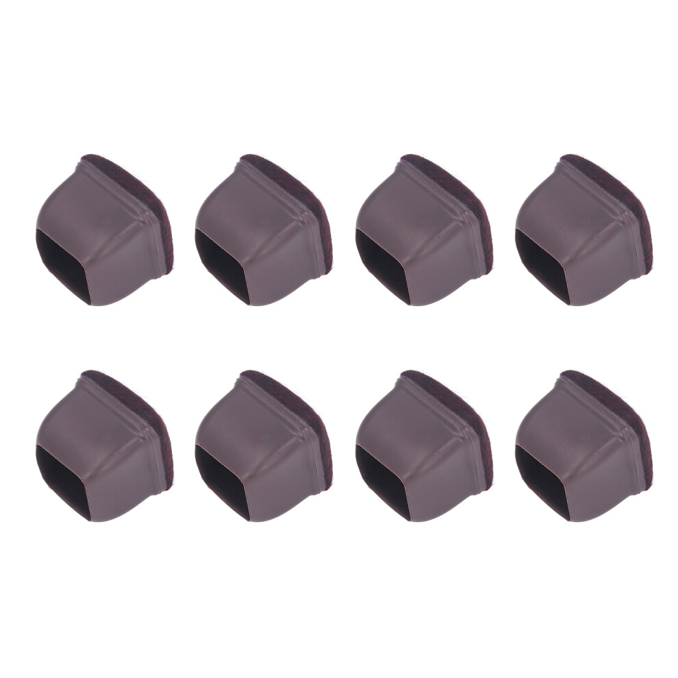 8Pcs Brown Tpe Chair Leg Covers Set For 14-37Mm Furniture Legs 4381375747780