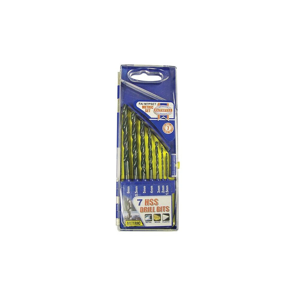 Faithfull Hss Drill Bit Set, Metric