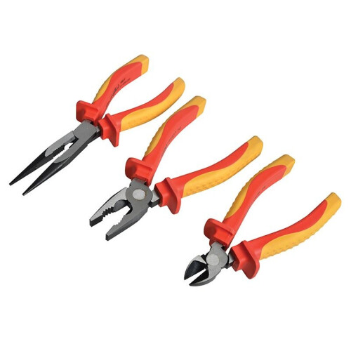 Faithfull Faithfull Vde Pliers Set With Pouch, 3 Piece