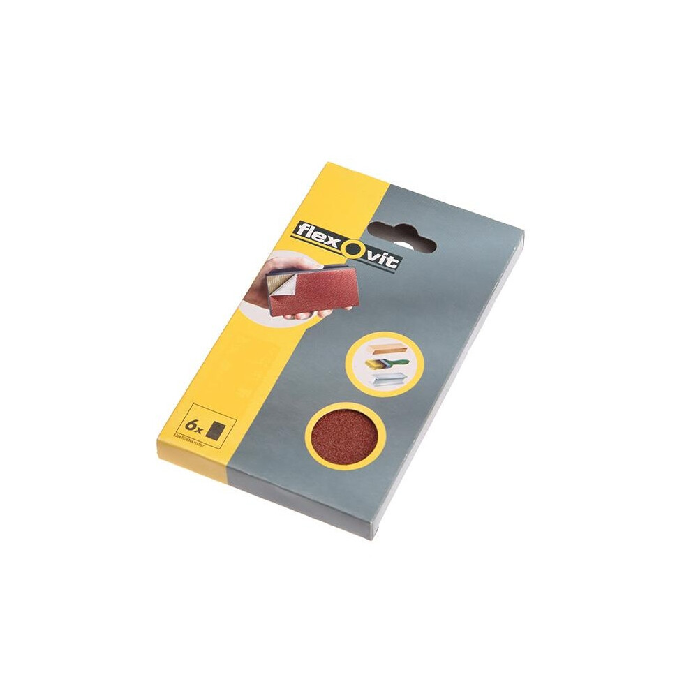 Photos - Power Tool Accessory Flexovit Hook & Loop Sanding Block Refill Kit 
