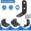Heavy Duty L Brackets, Cast Iron Shelf Bracket Joint, Smooth Surface Edges, Corrosion Rust Resistance, Round Corner Countersunk Hole, Durable Rust 3