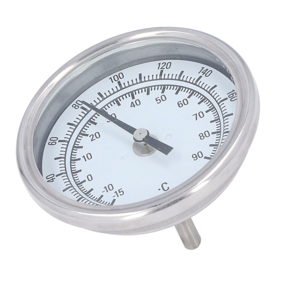 Professional Stainless Steel Thermometer, Bimetal Dial Thermometer Ensuring Accurate Temperature Readings From -15 To 90C For Homebrew, Industrial