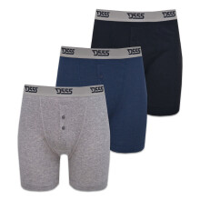 (3XL, Black/Grey/Navy) Duke London Mens Driver Kingsize Cotton Boxer Shorts (Pack Of 3)