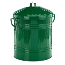 Leecroft Metal Mini Bin Green 12 x 10''