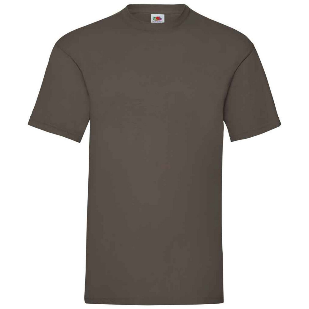 Fruit Of The Loom (Xxl, Chocolate) Mens Valueweight T-Shirt