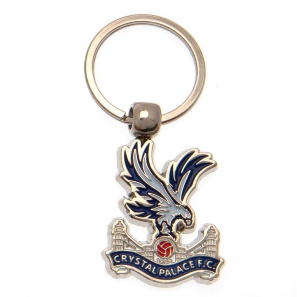 Crystal Palace Fc Crest Enamel Keyring Blue