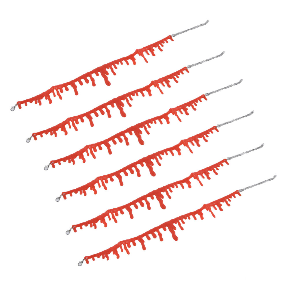 Halloween 10pcs Blood Dripping Necklace Vampire Choker Party Costume Free Size`
