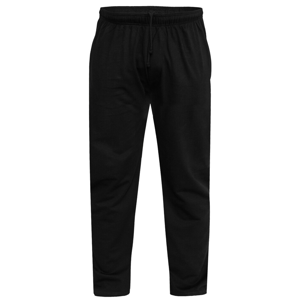 Duke (6Xl, Black) Mens Kingsize Rory Lightweight Fleece Jogging Bottoms