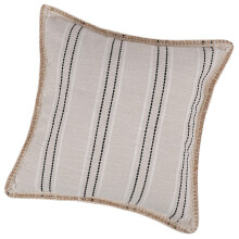 Breathable Linen Pillowcase Soft Comfortable Cover-50 50 Black