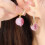 Boucles d'oreilles pêche Boucles d'oreilles pendantes pêche 6
