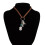 Bijoux occidentaux à la mode, collier avec-Collier K blanc 702 6