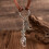 Bijoux occidentaux à la mode, collier avec-Collier K blanc 702 4