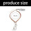 Bijoux occidentaux à la mode, collier avec-Collier K blanc 702 3