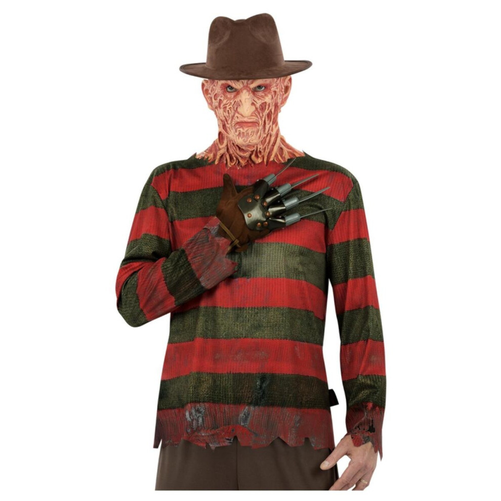 A Nightmare On Elm Street Freddy Krueger Costume Set - Red/Brown / L - Image 3