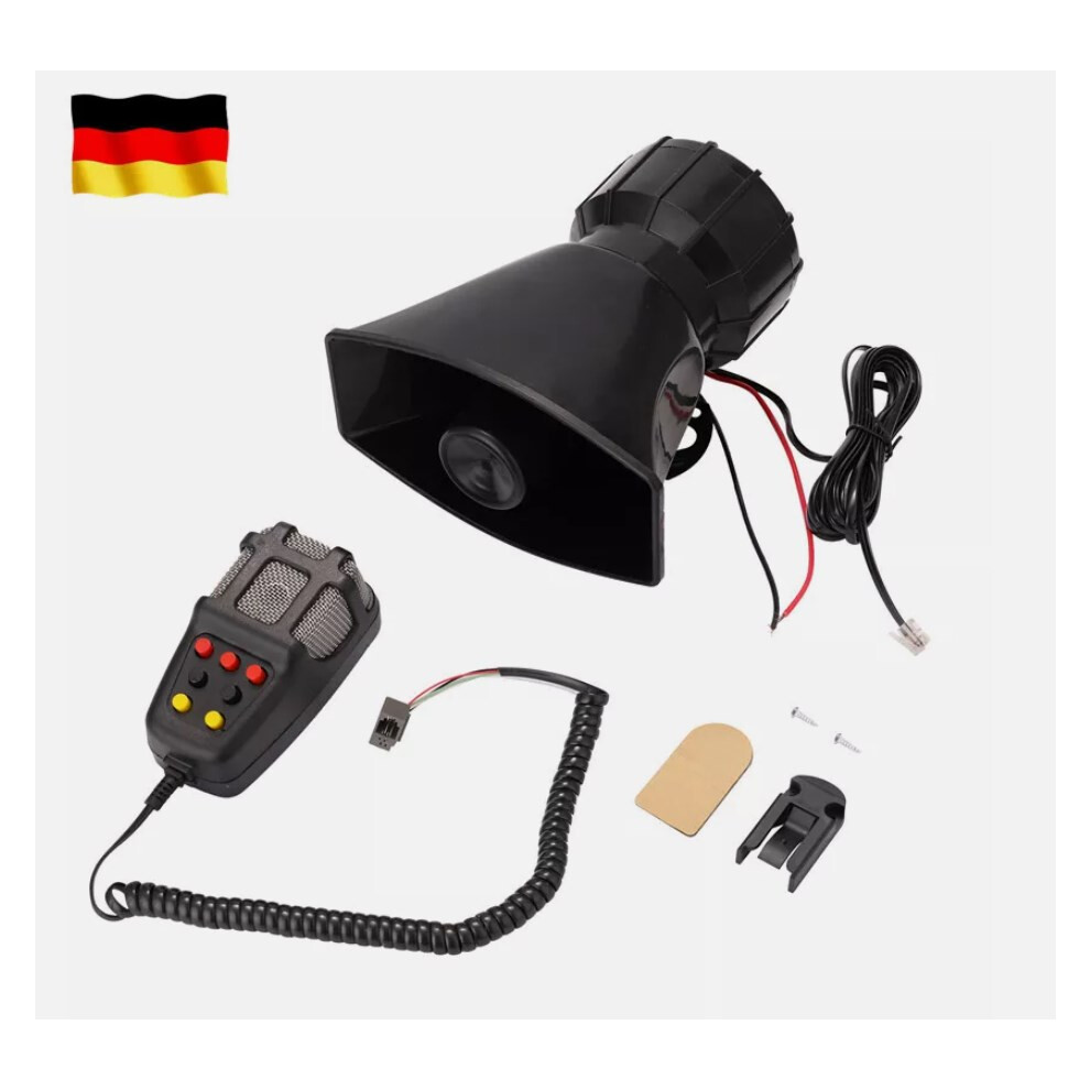 Public Address System, 7 Tone Electric Sound, Easy Installation Car Siren Speaker With Weather Resistant Speaker, Audible Warning Siren For Jeeps 9173940642263