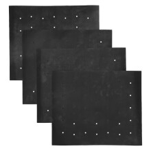 Tapis de cuisson pour friteuse à air chaud, réutilisables, pour la cuisson du poisson, des crevettes et des légumes. Papier sulfurisé perforé.
