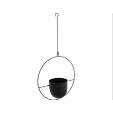 Portavaso Boho, fioriere da appendere a parete e soffitto per interni con vasi in plastica inclusi, struttura in ferro resistente, stile moderno