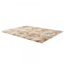 Faux Fur Velvet Surface Rugs for Elegant Interiors, Non-Slip Floor Area Rug, Fluffy Soft Plush Carpets for Living Room Bedroom Home Decor